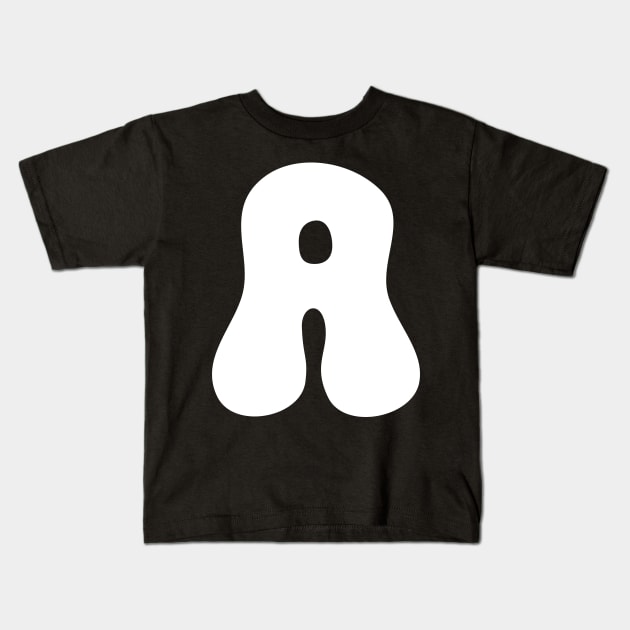 Letter A Soul Wave Kids T-Shirt by JunkyDotCom